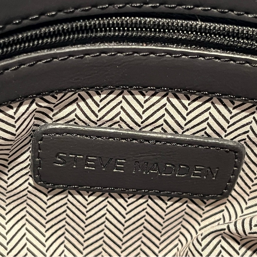 NWOT Steve Madden Black, Blue, and Cream Crossbody Bag - Picture 9 of 13